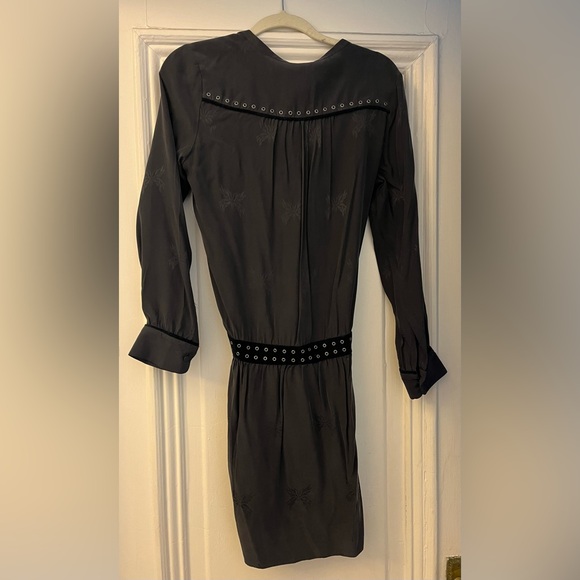Zadig & Voltaire silk dress, size S, silk, gray - Picture 2 of 4